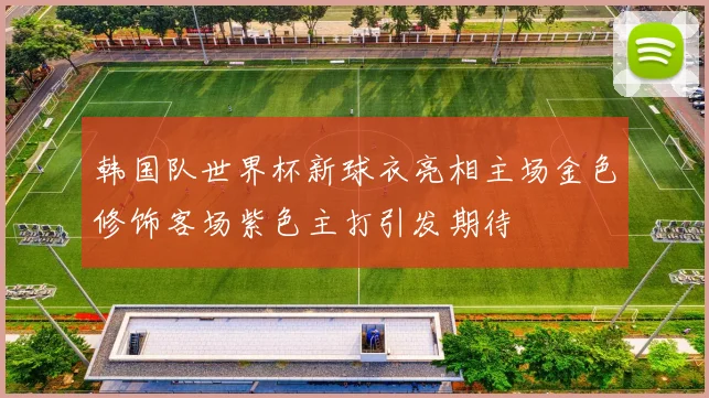 韩国队世界杯新球衣亮相主场金色修饰客场紫色主打引发期待